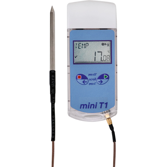 Temperature data logger - external sensor